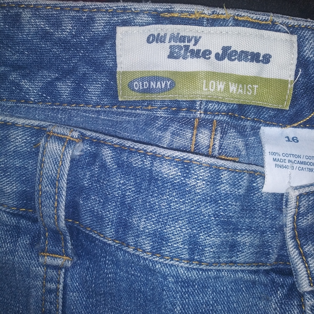 Old Navy size 16 low rise 100% cotton